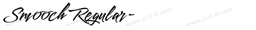 Smooch Regular字体转换